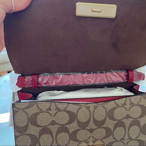 Coach Brynn Flap Crossbody In Signature Canvas Bag - Picture 7 of 12